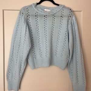 Size M. Baby blue Topshop sweater.